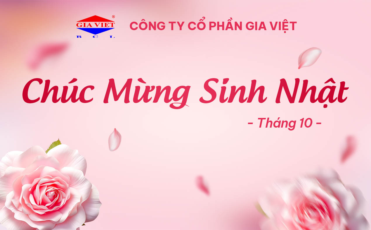 CHÚC MỪNG ANH CHỊ SINH NHẬT TRONG THÁNG 10/2024